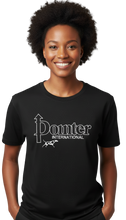 Load image into Gallery viewer, P0007 Embroidered Logo T-Shirt - Black - Pointer International