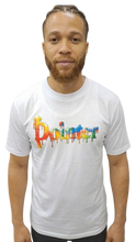 Load image into Gallery viewer, PDR001 Classic Drip Print T-Shirt Short Sleeve - White