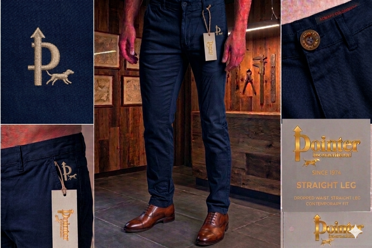 PC001 Navy - Chino Straight Leg – Pointer International