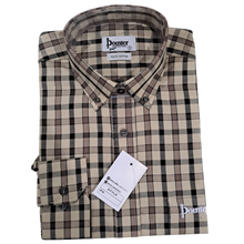 Load image into Gallery viewer, PS005 Check Long Sleeve Button Down Shirt - Moca - Pointer International