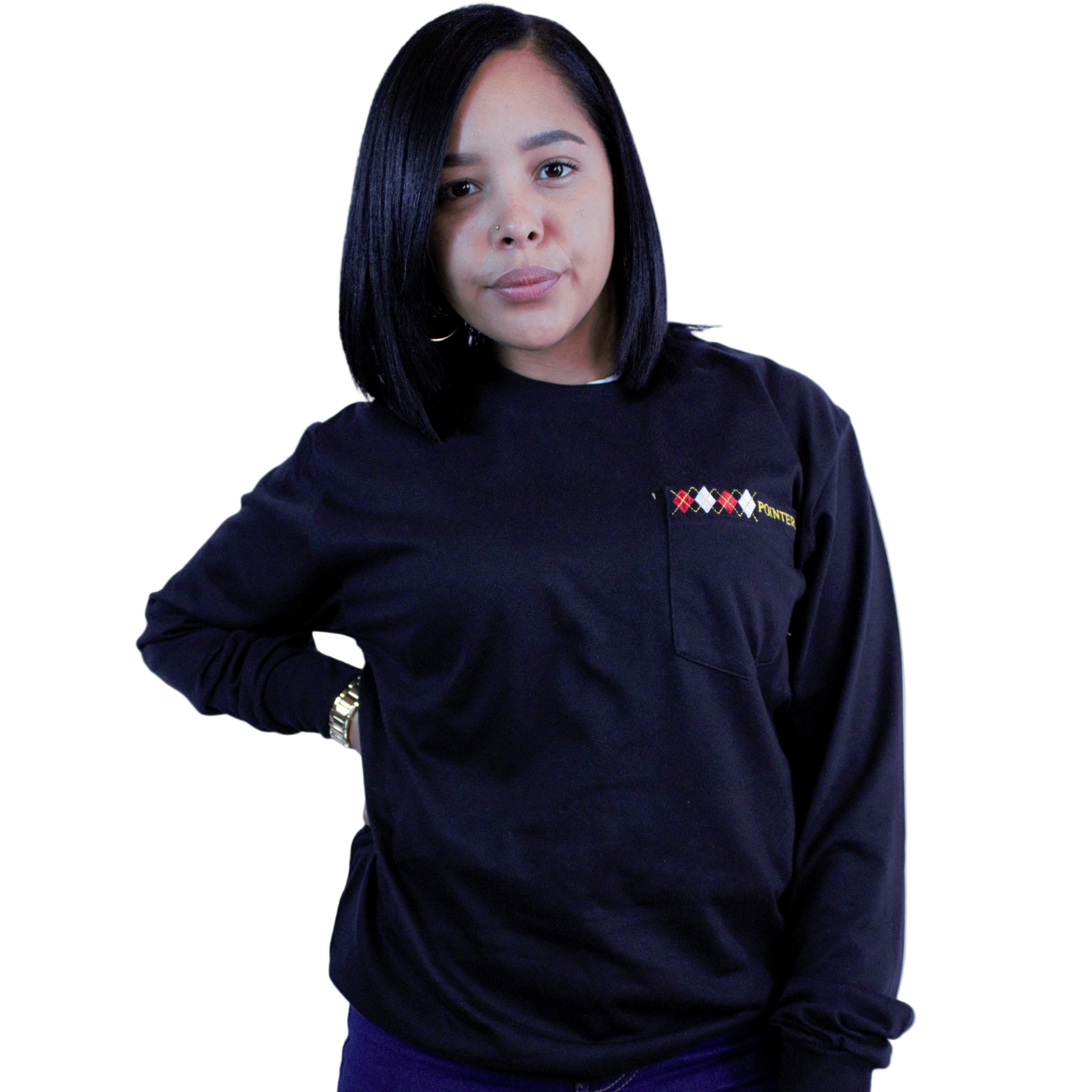 Black Classic T-Shirt Long Sleeve | Pointer International