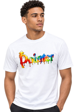 Load image into Gallery viewer, PDR001 Classic Drip Print T-Shirt Short Sleeve - White - Pointer International 
