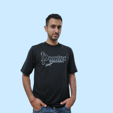 Embroidered Logo T-Shirt - Black - Pointer International 