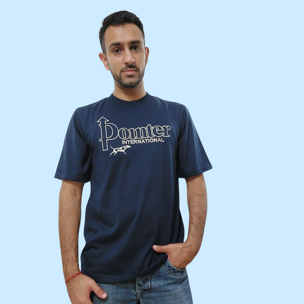 Embroidered Logo T-Shirt - Navy
