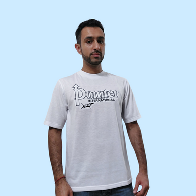 Embroidered Logo T-Shirt - White - Pointer International 