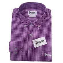 Load image into Gallery viewer, PS004 Check Long Sleeve Button Down Shirt - Lilac - Pointer International 
