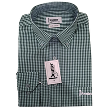 Load image into Gallery viewer, PS004 Check Long Sleeve Button Down Shirt - Green - Pointer International 
