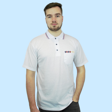 White - Plain Short Sleeve Golfer - Pointer International 